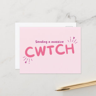 Sending a massive cwtch (cuddle) postcard