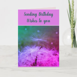 Sending Birthday Wishes Card
