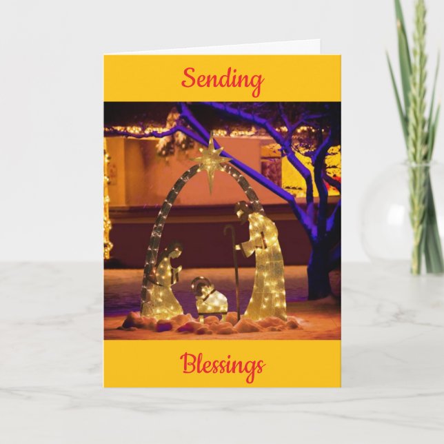 *SENDING BLESSINGS* THIS HOLIDAY SEASON CARD (Front)