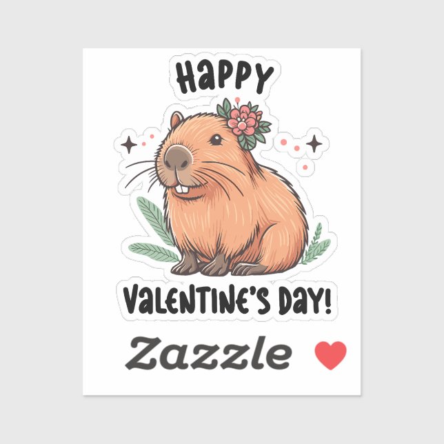 Sending Capybara Love on Valentine's Day (Sheet)