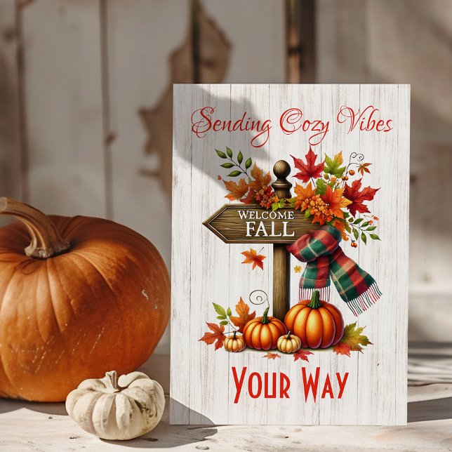 Sending Cosy Vibes Your Way – Fall Postcard (Creator Uploaded)