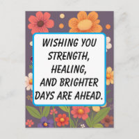 "Sending Light & Love" – Get Well Soon Card