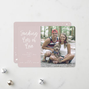 Sending Lots of Love Valentine's Day Photo Holiday Card