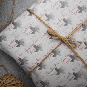 Sending Love From Texas - Valentine's Day Tissue Paper