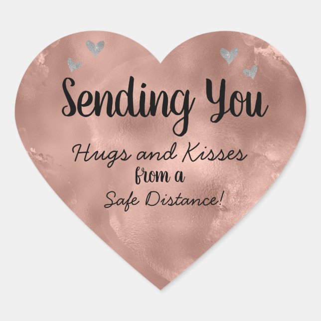 Sending Love Heart Sticker (Front)