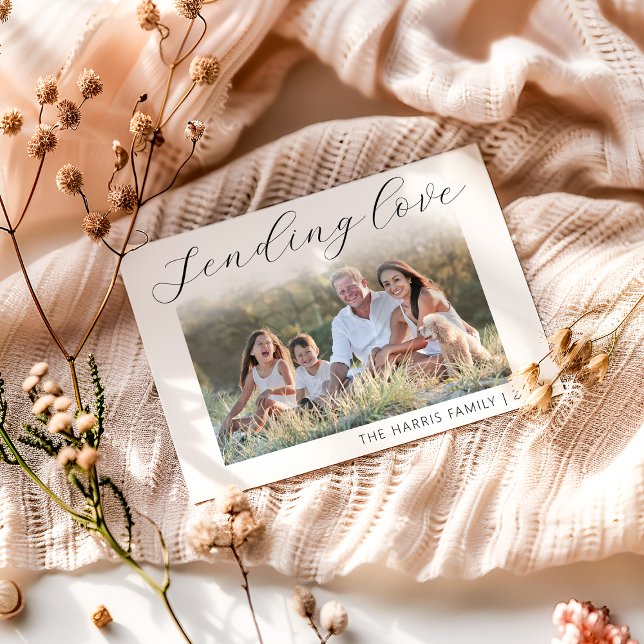 Sending Love Photo Valentines Day Holiday Card (Creator Uploaded)