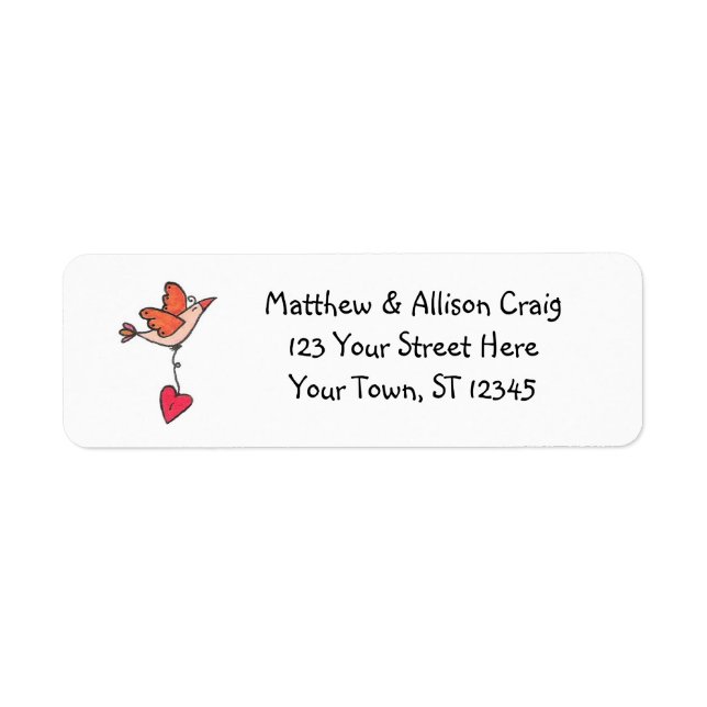 Sending Love Return Address (Front)