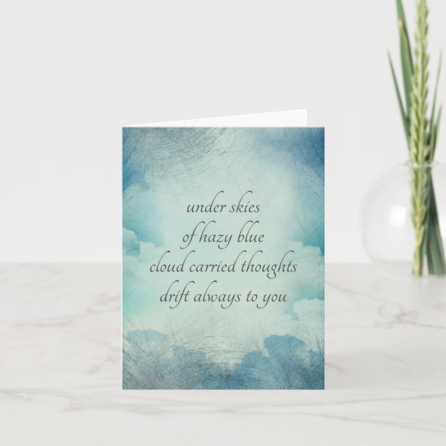 Sending Love Thinking of You Vintage Style Card (Front)