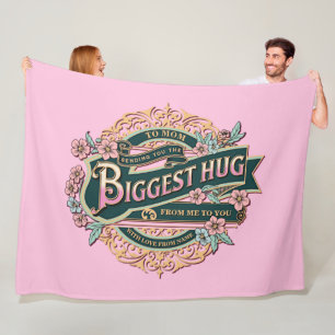 Sending Mum the Biggest Hug from Me to You         Fleece Blanket