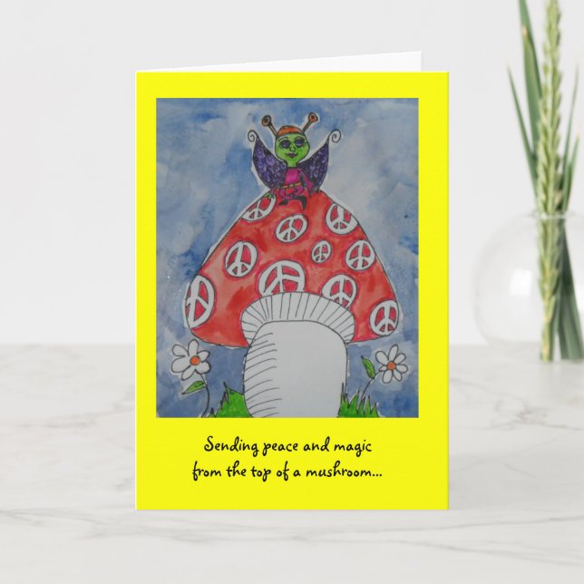 Sending peace and magic card (Front)