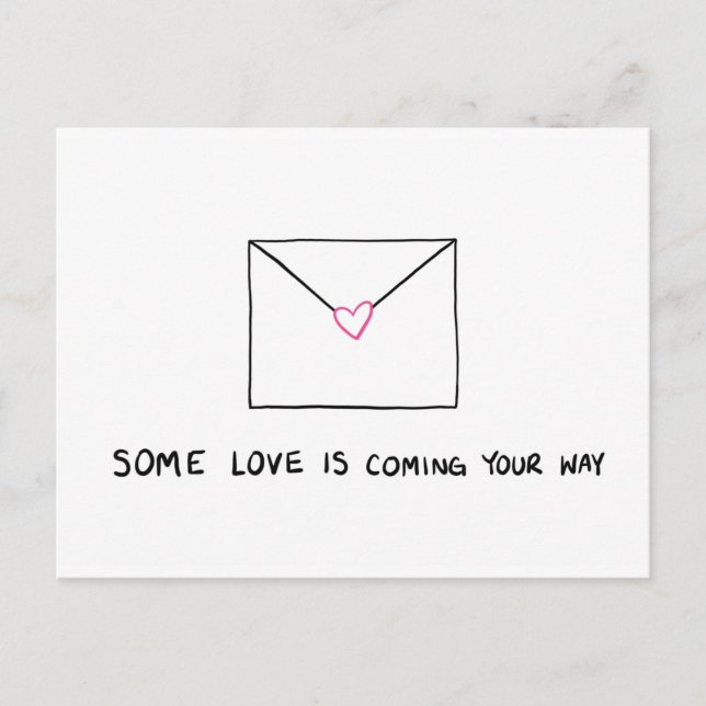 Sending Some Love Your Way Postcard (Front)