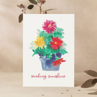 Sending Sunshine Original Art Gerbera Daisy Flower