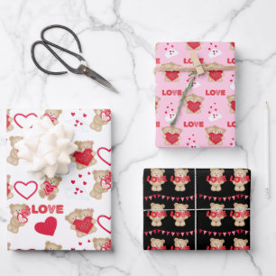 Sending Teddy Bear Love Wrapping Paper Sheets