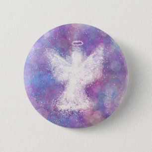 Sending this Angel to Watch Over You 6 Cm Round Badge