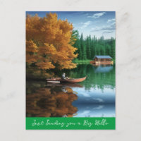 Sending You a Big Hello | Canoe on the Lake