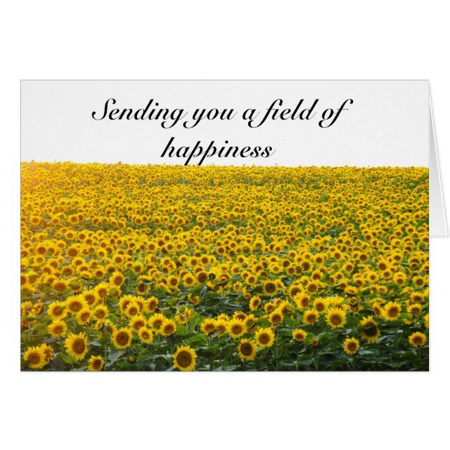 Sending you a field of happiness (Front Horizontal)
