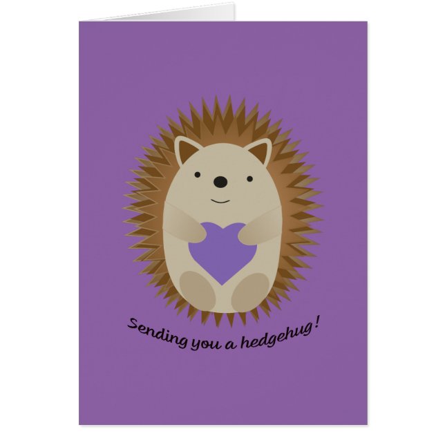 Sending You a Hedgehug Hedgehog (Front)