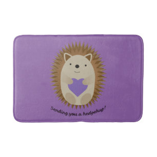 Sending You a Hedgehug Hedgehog Bath Mat