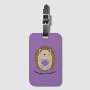 Sending You a Hedgehug Hedgehog Luggage Tag