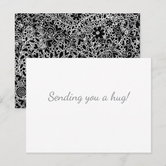 Sending You a Hug Postcard – Art Back