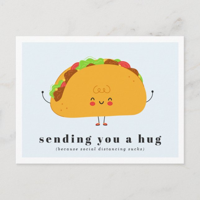 Sending You a Hug | Taco Love Postcard (Front)