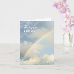 Sending You a Little Light Rainbow Thinking of You Card