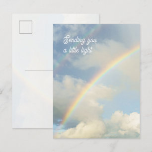 Sending You a Little Light Rainbow Thinking of You Postcard