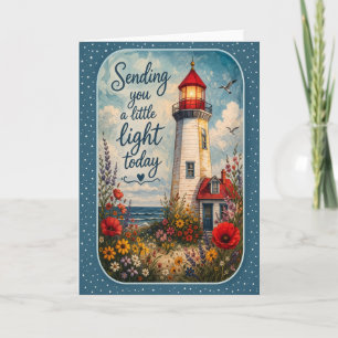 Sending You A Little Light Today Lighthouse Card