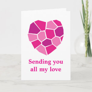 Sending you all my love romantic card