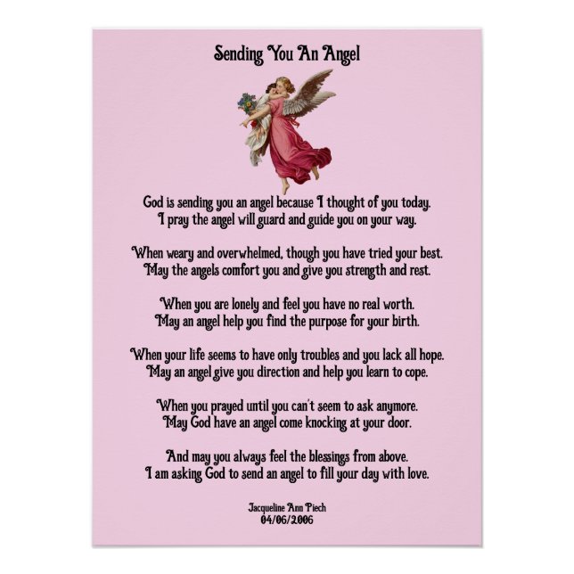 Sending You An Angel Poster (Front)