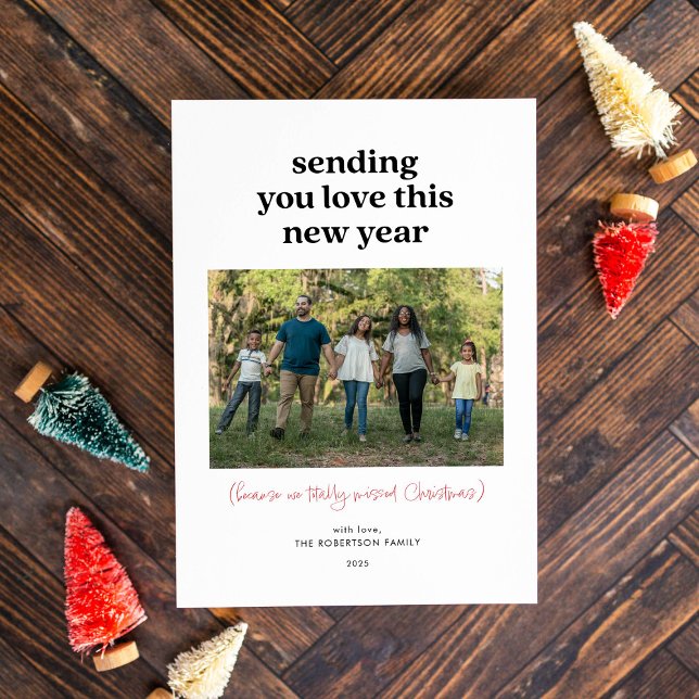 Sending You Love This New Year Photo  Holiday Card (Creator Uploaded)