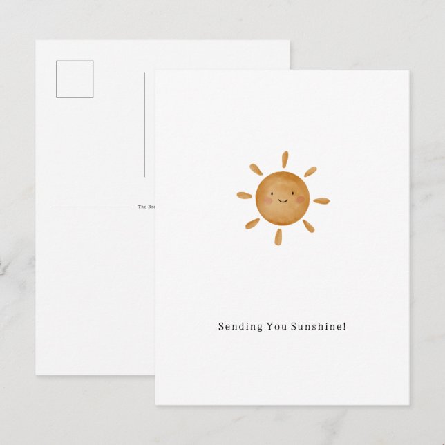 Sending You Sunshine Card Briefcard (Front/Back)