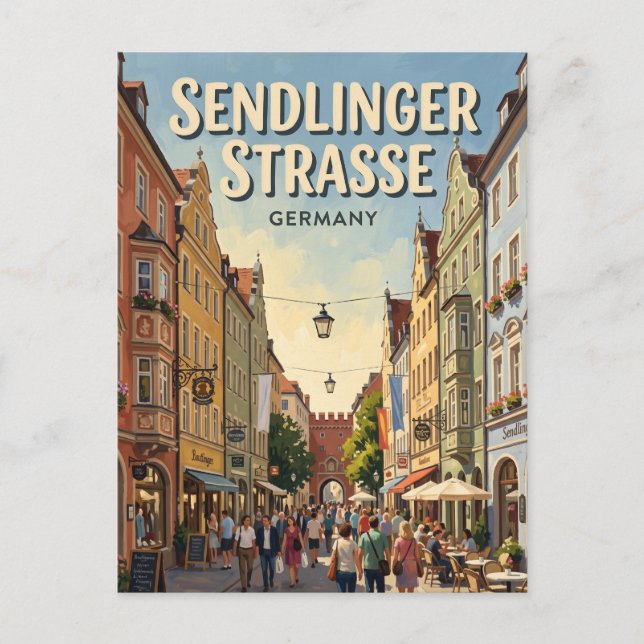 Sendlinger Straße Munich Germany Postcard (Front)
