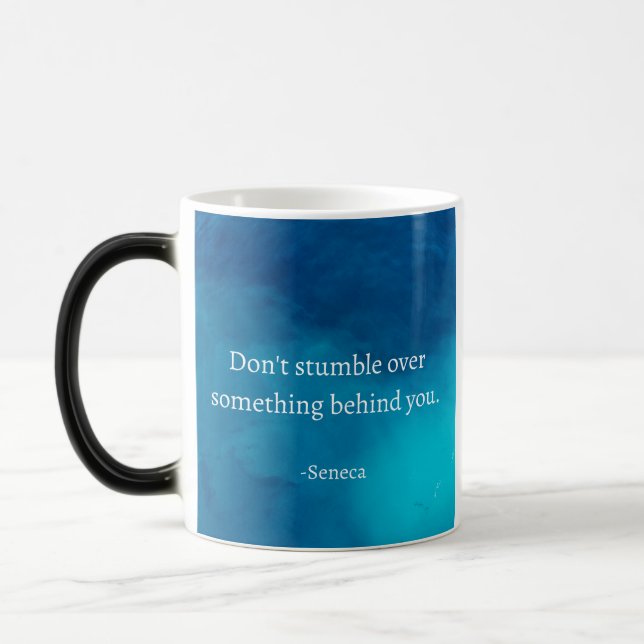 Seneca: Focus Forward, Don't Stumble on Past Magic Mug (Left)