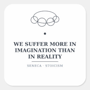 Seneca Imagination Quote — Stoic Sticker