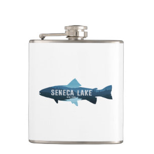 Seneca Lake New York Fish Hip Flask