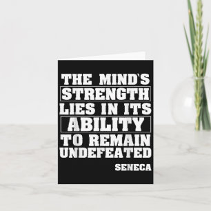 Seneca Motivational Quote Stoic Philosophy Stoicis Card