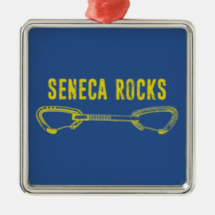 Seneca Rocks Climbing Quickdraw Metal Tree Decoration