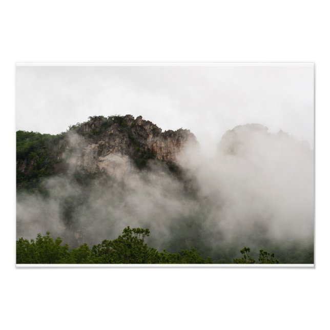 Seneca Rocks, West Virginia Photo Print (Front)