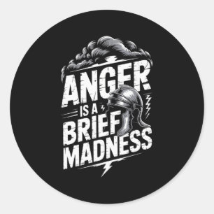 Seneca Stoic Philosoper Quote Motivational Stoicis Classic Round Sticker