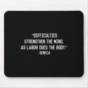 Seneca Stoic Philosophy Quote Mouse Pad