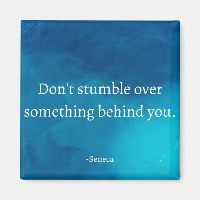 Seneca Stoic Quote Magnet (Front)