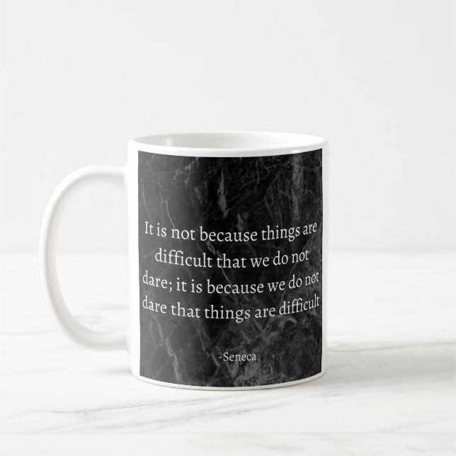 Seneca Stoic Quote Mug (Left)