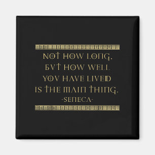 Seneca Stoicism Inspirational Quotes Memento Mori Magnet