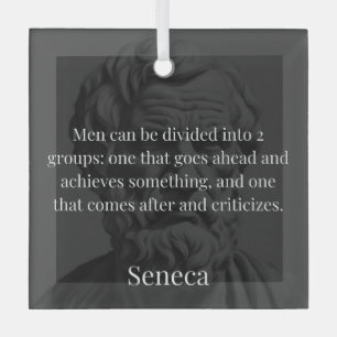 Seneca's Division: The Doers and the Critics Glass Tree Decoration