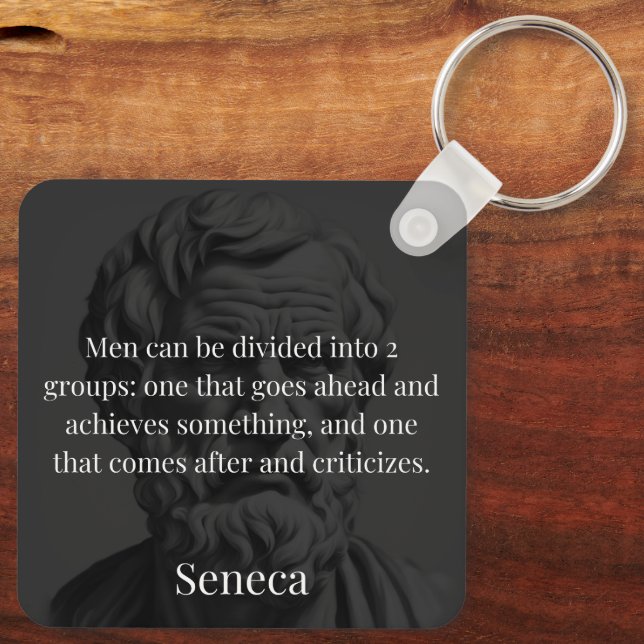 Seneca's Division: The Doers and the Critics Key Ring (Back)