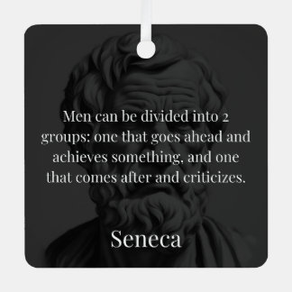 Seneca's Division: The Doers and the Critics Metal Tree Decoration