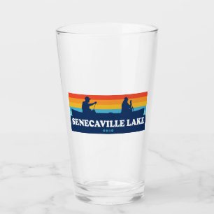 Senecaville Lake Ohio Canoe Glass