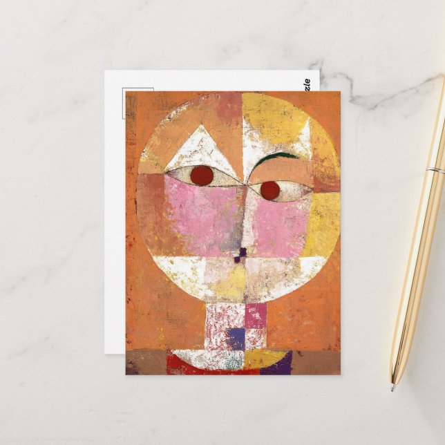 Senecio by Paul Klee Postcard (Front/Back In Situ)