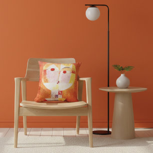 Senecio Cubist Portrait Paul Klee Cushion